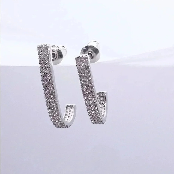 Long Hoop Earrings - Picture 4 of 5